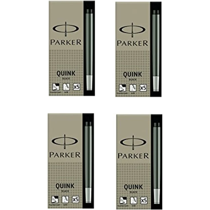 Parker Z44 Füllhalter Tintenpatronen, 5 Stück schwarz, passend für alle Parker Füllhalter – Bild 1
