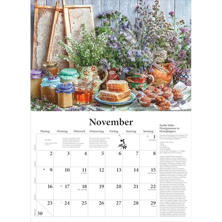 Neumann DUMONTS neuer Küchenkalender 2026, Broschürenkalender mit Rezepten und Gedichten, 42 x 29 cm, stimmungsvolle Food-Fotografien – Bild 8