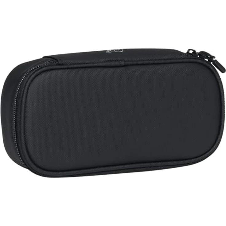 BECKMANN Sport Jr. Ovales Pencil Case, schwarz beschichtet, großzügiges Innenfach, Maße 22 x 11 x 6 cm – Bild 1