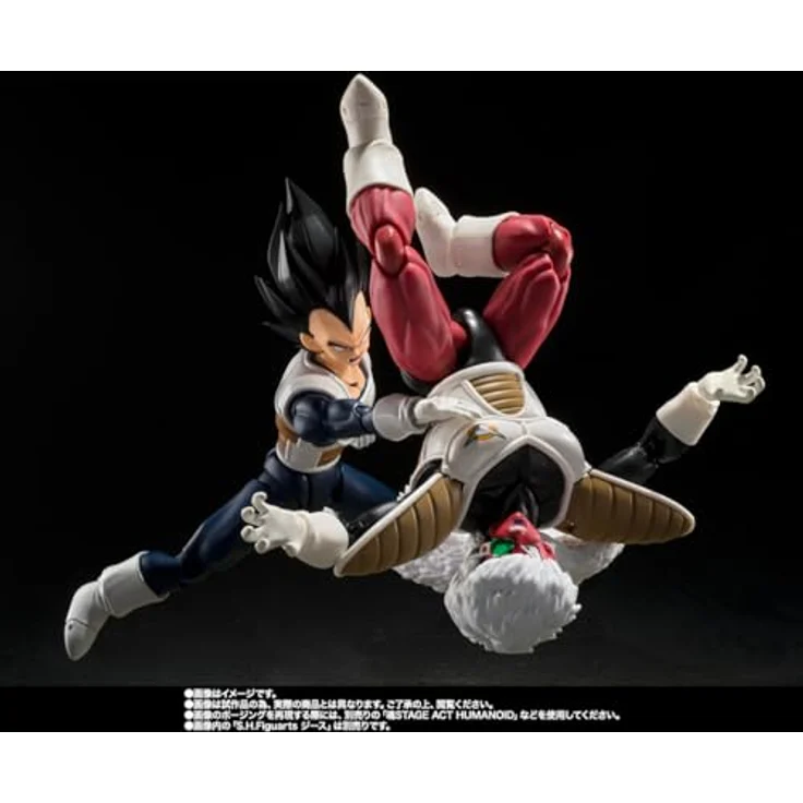 Bandai Tamashii Nations Dragon Ball S.H. Figuarts Vegeta Actionfigur, 14 cm groß, alte Kampfkleidung, blau – Bild 6