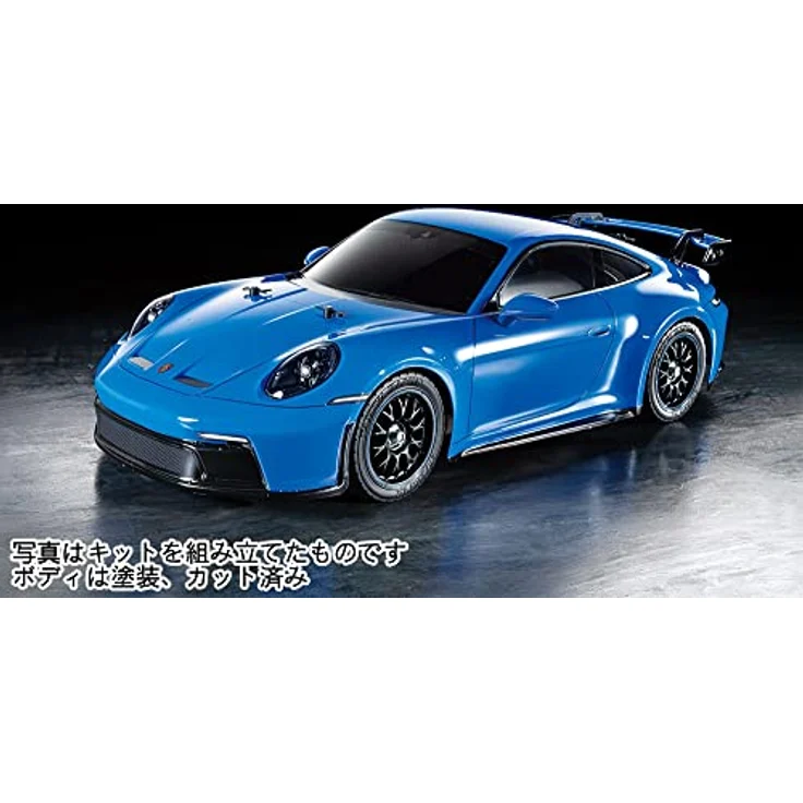 TAMIYA 58712 1:10 RC Porsche 911 GT3 (992) TT-02 - ferngesteuertes Auto, Fahrzeug, Modellbau, Zusammenbauen, Hobby, RC Bausatz, unlackiert – Bild 2