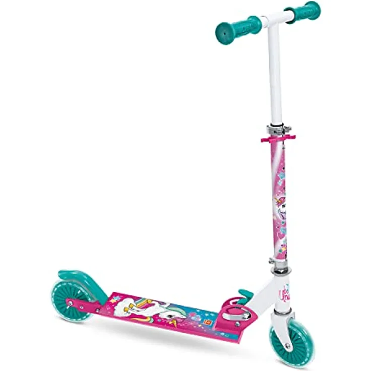 Mondo Toys Aluminiumroller UNICORN - verstellbarer Lenker - zusammenklappbar - 2 Räder - 28693 - für Jungen / Mädchen