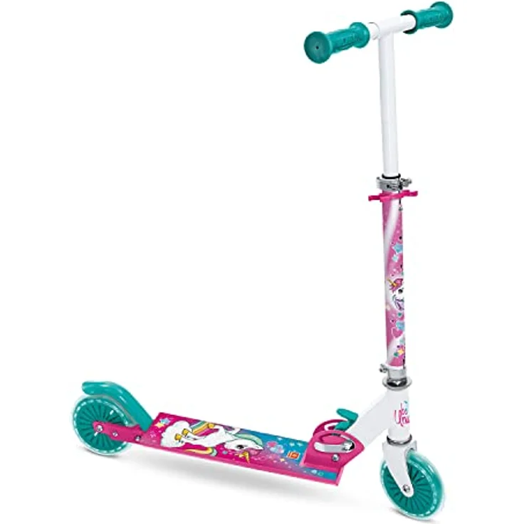 Mondo Toys Aluminiumroller UNICORN - verstellbarer Lenker - zusammenklappbar - 2 Räder - 28693 - für Jungen / Mädchen – Bild 1