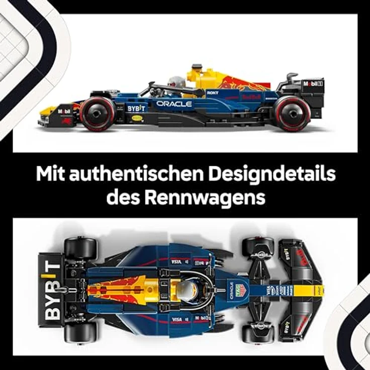LEGO Speed Champions Oracle Red Bull Racing RB20 F1 Rennauto mit Minifigur des Fahrers, detailgetreues Modellauto für Formel 1 Fans, 77243 – Bild 5