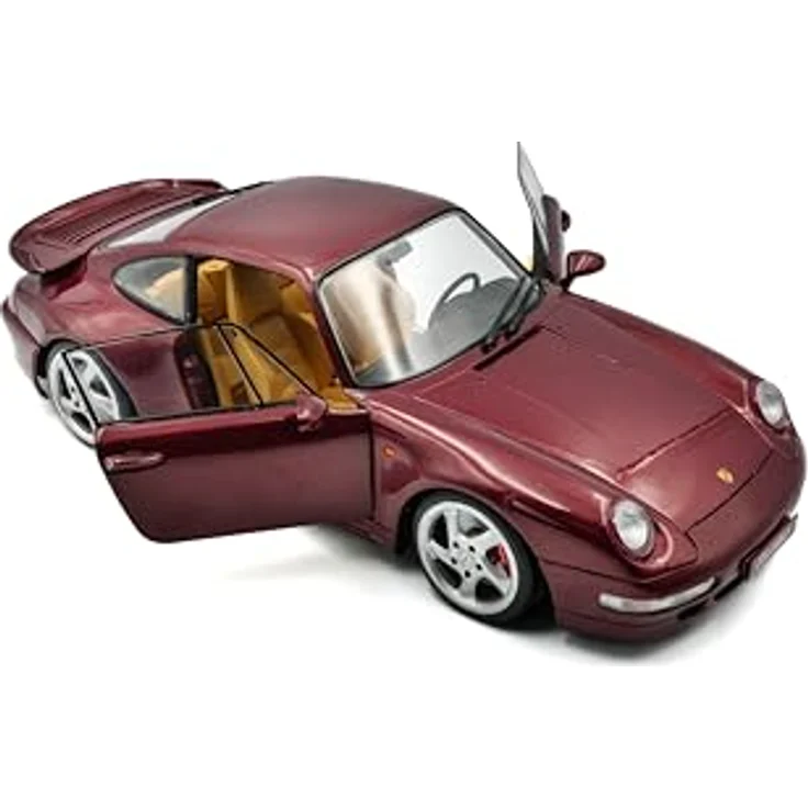 Solido 1:18 Porsche 911 (993) Turbo 1997, detailgetreues Modellfahrzeug in Silber, hochwertiger Kunststoff – Bild 5