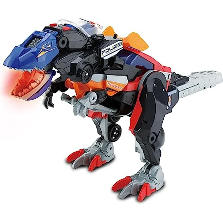 VTech Switch and Go Dinos 3-in-1 Super-T-Rex – Dino-Auto-Transformer – 2-in-1 Spielzeug mit Dinostimme, Geräusch- und Lichteffekten – Für Kinder von 3-8 Jahren – Bild 2