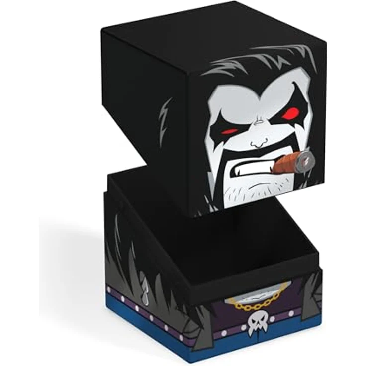 Ultimate Guard Squaroes - Squaroe DC Justice League™ JL013 - Lobo™, Deck-Box für bis zu 100 doppelhültige oder 120 einhüllige Sammelkarten, aus 78% nachwachsenden Rohstoffen, stabil und sicher verschlossen – Bild 5