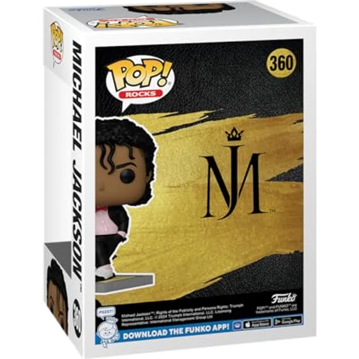 Funko POP! Rocks: Michael Jackson - (Billie Jean) - Vinyl-Sammelfigur - Geschenkidee - Offizielle Handelswaren - Music Fans - 9,5 cm - Hochwertiges Vinyl - Für Sammler Und Display, Funko – Bild 3