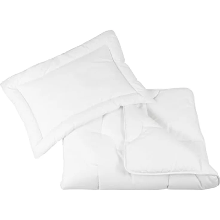 ZOLLNER Kinder und Kleinkinder Bettenset, Kopfkissen 40x60 cm, Bettdecke 100x135 cm, weich gefüllt, waschbar bis 95°C, kochfest, trocknergeeignet, STANDARD 100 by OEKO-TEX zertifiziert – Bild 3