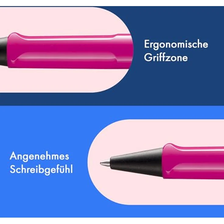 LAMY Füllfederhalter Kugelschreiber safari pink Schreibfarbe blau – Bild 4