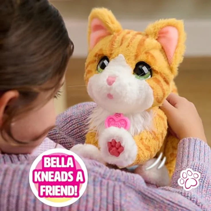 Just Play furReal Bella The Biscuit-Making Kitty, interaktives 25,4 cm Plüschtier mit 30+ Geräuschen und Reaktionen, Kinder-Spielzeug ab 4 Jahren – Bild 4