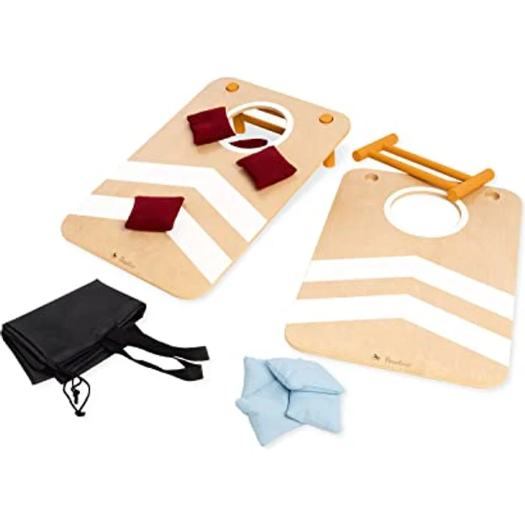Pinolino Cornhole „Bennet”, 13-tlg. Wurfspiel aus FSC®-zertifiziertem Lindenholz, bunt lackiert – Bild 1