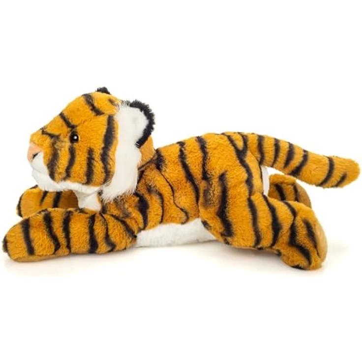 Teddy Hermann® Kuscheltier Tiger liegend, 33 cm, aus recyceltem Material, detailreich gestaltet – Bild 2