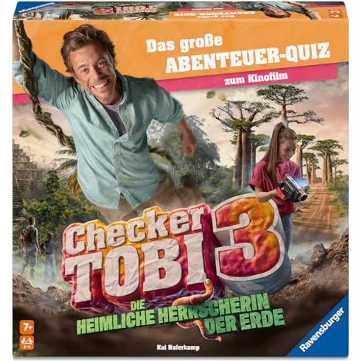 Ravensburger Checker Tobi - Das große Abenteuer-Quiz, Brettspiel mit 12 Checkerfragen und Mitmachchecks – Bild 2