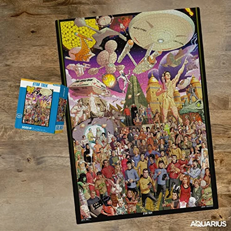 AQUARIUS Star Trek Puzzle (3000 Teile) - Offiziell lizenziertes Merchandise, blendfrei, präzise Passform, nahezu kein Puzzlestaub, 32 x 45 Zoll – Bild 3