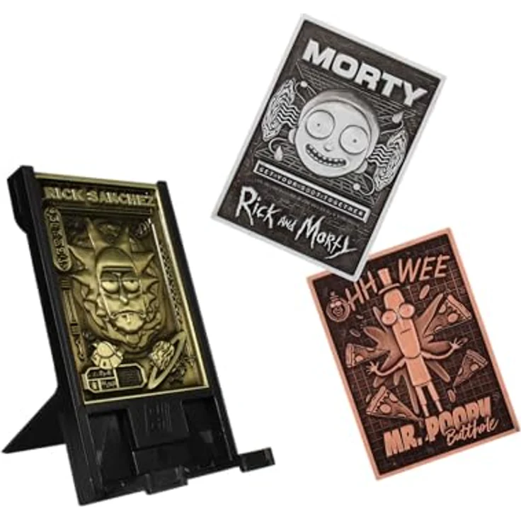 The Other Rick & Morty – Starter-Set mit 3 digitalen Discs und austauschbarem Ständer, Metall Digiplates mit QR-Code – Bild 1