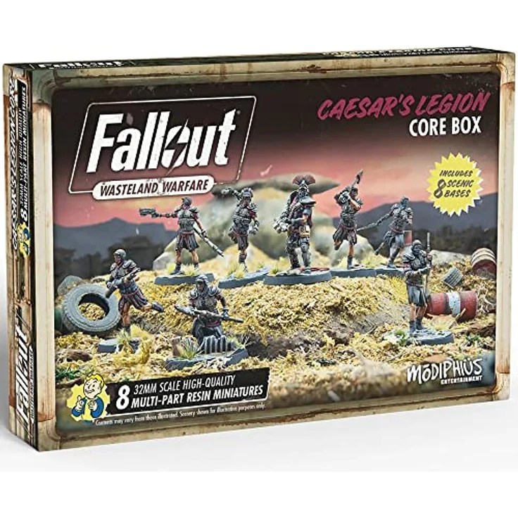 Modiphius Fallout: Wasteland Warfare - Caesar/'s Legion: Core Box, Sammelfiguren für Strategiespiele mit thematischer Anlehnung an die Mojave-Wüste – Bild 2