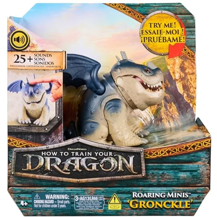 AMIGO Drachenzähmen leicht gemacht - Interaktive Mini Fleischklops Figur, Sammelfigur aus dem Film mit Wikinger und Drachen – Bild 2