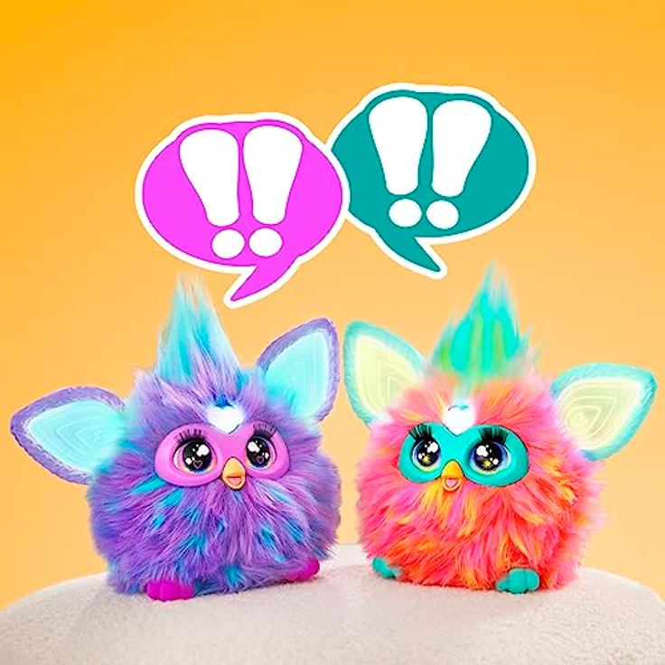 Hasbro Furby Interaktives sprachgesteuertes lila Plüschtier, Spielzeug für Jungen und Mädchen ab 6 Jahren, 13 x 23 x 23 cm – Bild 7