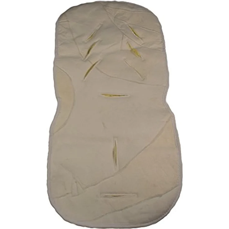 Naturasan Kinderwagen-Einlage echt Lammfell, Baby Lammfell-Auflage, Sitzeinlage, Universalgröße für Kinderwagen, Buggy, ca 74 x 35 cm, warmes echtes medizinsches Schaffell, Liner-02 - Preisvergleich – Bild 3