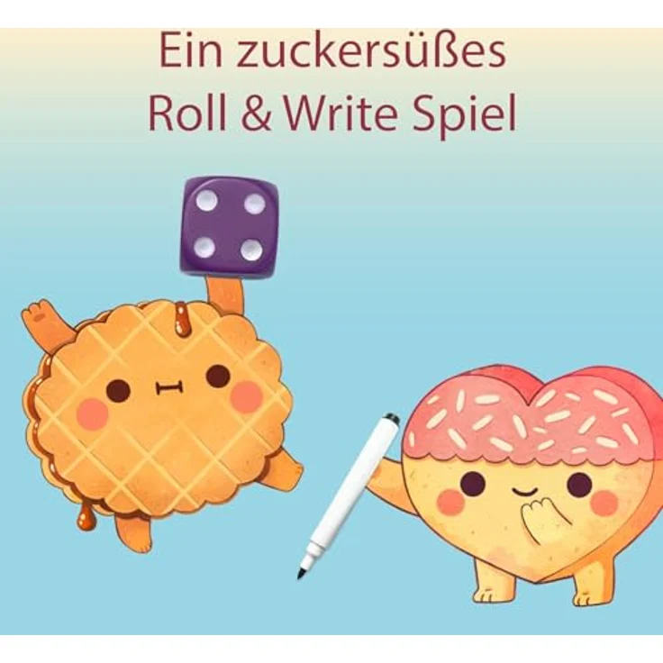 Ravensburger Keksekästchen 24749, Roll & Write Spiel mit doppelseitigen Spielplänen und abwischbaren Stiften, geeignet ab 8 Jahren – Bild 4