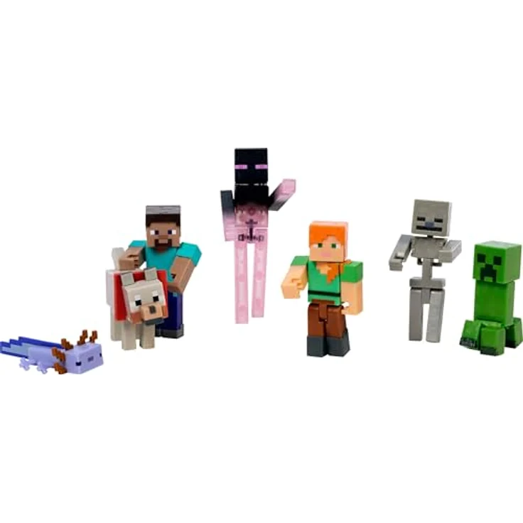 Minecraft Mattel World Builder Set JFG66, Sammelfiguren mit kreativen Spielmöglichkeiten für Kinder – Bild 5