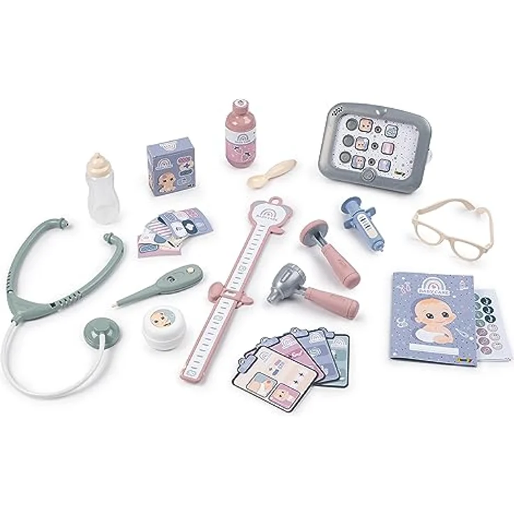 Smoby – Baby Care Center - für Puppen bis 38 cm – mit mechanischer Waage, Untersuchungstisch und Alles was zu einem Arztbesuch gehört, für Kinder ab 3 Jahren – Bild 5