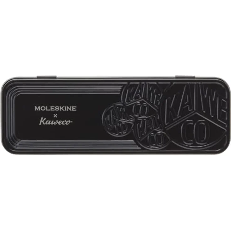 MOLESKINE Füllfederhalter Moleskine X Kaweco Stifte-Set, Füller mitt. Feder & Kugelschreiber, blau, vergoldete Feder & nachfüllbarer Kugelschreiber, 6 Tintenpatronen & Vintage-Etui aus Metall – Bild 5