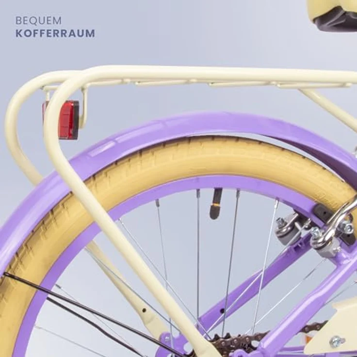 Sun Baby Mädchenfahrrad 20 Zoll Flower Bike 6 Gang Shimano Kinderfahrrad für Mädchen 6-10 Jahre, verstellbar (Lavender) – Bild 3
