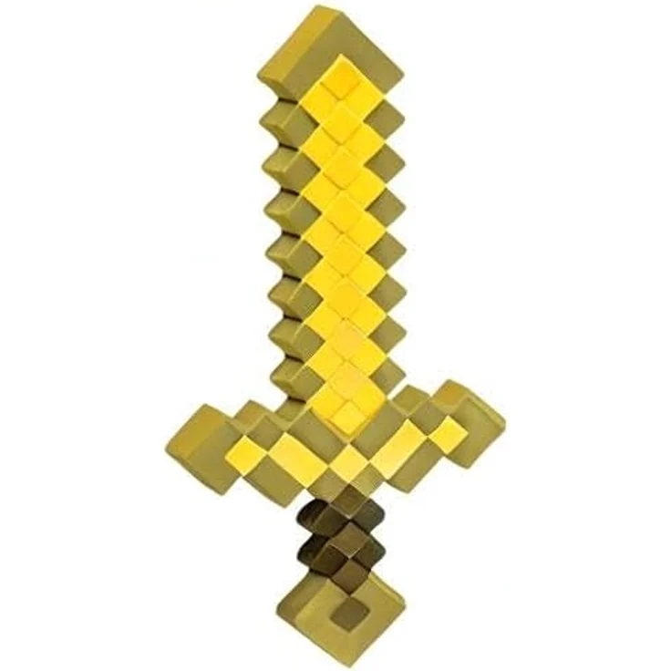 Disguise Mojang Gold Minecraft Schwert, Minecraft Spielzeug für Kinder Einheitsgröße – Bild 5