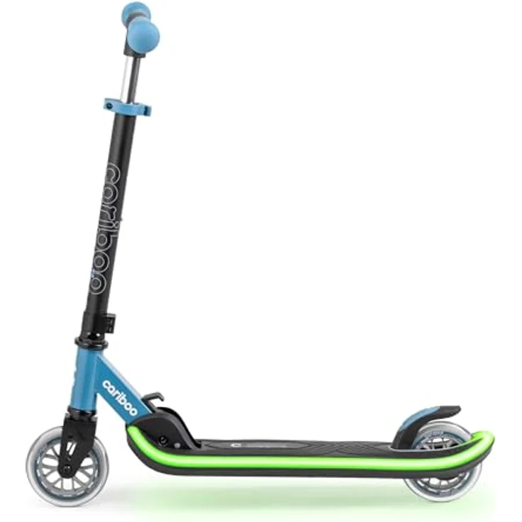 CARIBOO Cariboo LEDStar, Zweirad-Roller mit leuchtendem LED-Trittbrett und 11 Lichtmodi, klappbar, blaulicht – Bild 5