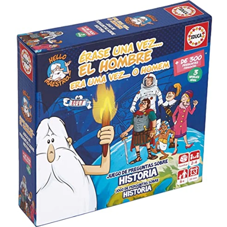 Educa Spiel es war EIN mal Der Mann 18856, Brettspiel für spannende Geschichten und kreative Entfaltung – Bild 1