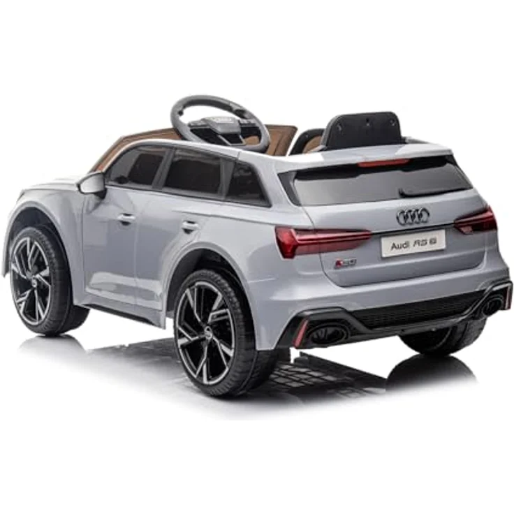 OTTO Elektro-Kinderauto Kinderfahrzeug - Elektro Auto "Audi RS6" - lizenziert - 12V7AH Akku, Schwarz, Weiss, Pink, Ledersitz, EVA Reifen – Bild 4