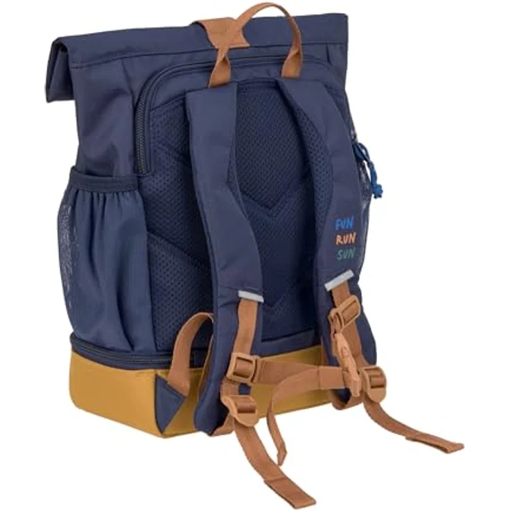LÄSSIG Kindergartenrucksack Kinderrucksack Rolltop wasserabweisend, 11 Liter/Mini Rolltop Backpack Navy – Bild 2