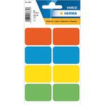 HERMA 3681 Vielzweck-Etiketten, 40 Stück, 26 x 40 mm, selbstklebend, bunte Haushaltsetiketten zum Beschriften, ideal für Kalender und Planer, umweltschonend, matt, blanko Papier