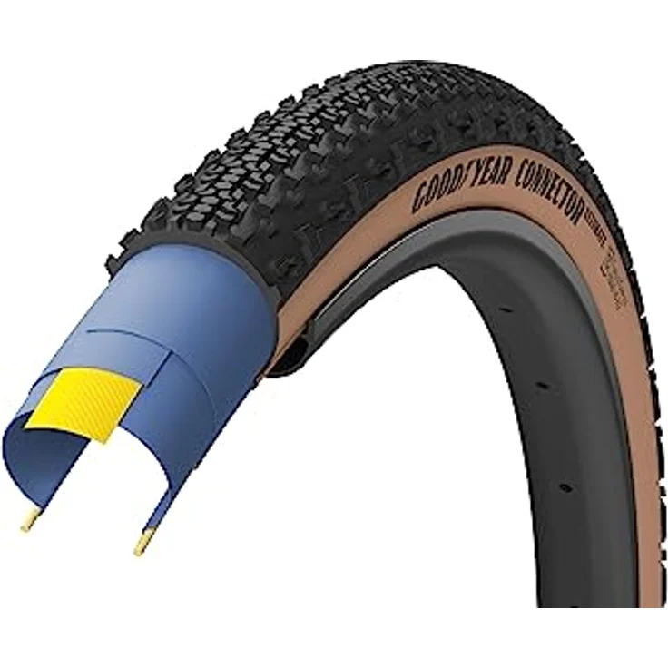 Goodyear Connector 305657160 700x32 Vector 4Season Fahrradschlauch, langlebig, Schwarz/Braun, One Size – Bild 1