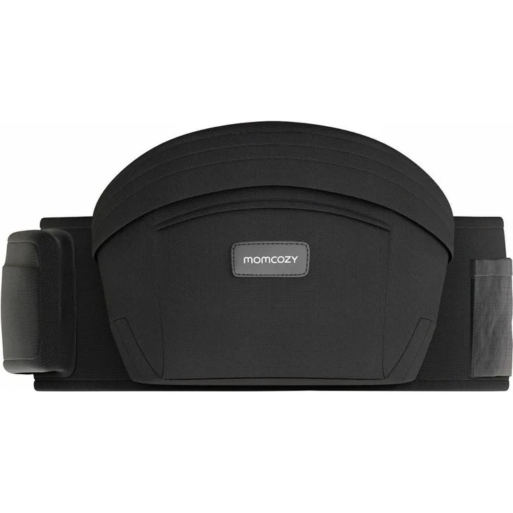 Momcozy Babytrage Hip Seat, ergonomische Hüfttrage mitM-förmiger Beinposition und 30° Sitzneigungswinkel, grau
