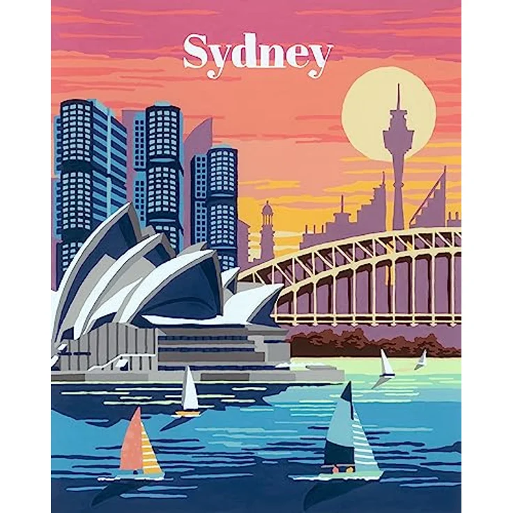 Ravensburger CreArt - Malen nach Zahlen 23526 - Colorful Sydney - ab 12 Jahren – Bild 2