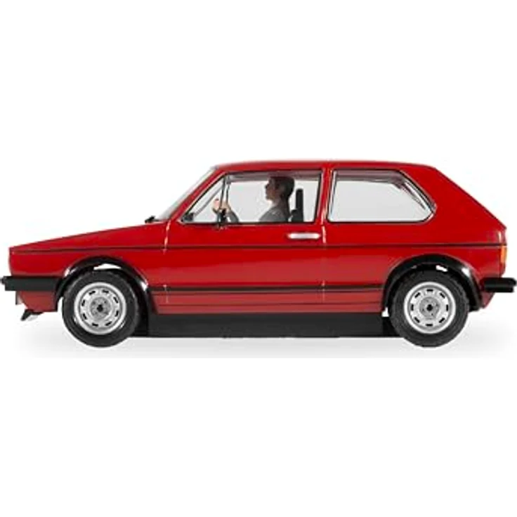 Scalextric C4490 Volkswagen Golf GTI Mk.I, 1:32 Slotcar mit Fahrerfigur, funktionsfähigen Scheinwerfern und Rückleuchten, rot – Bild 3