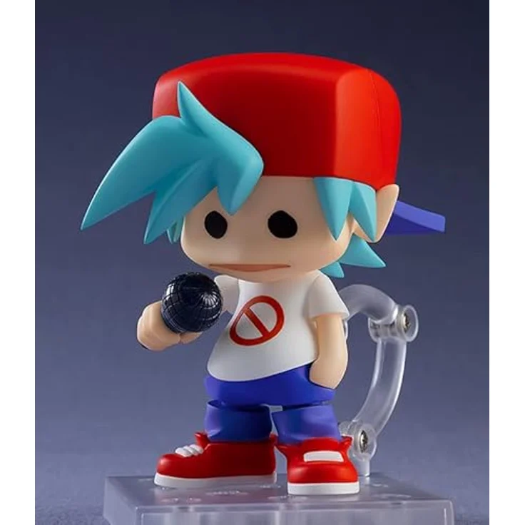 Good Smile Company Friday Night Funkin' Nendoroid Actionfigur Boyfriend, 10 cm, posierbar mit 3 austauschbaren Gesichtern und Zubehör – Bild 5