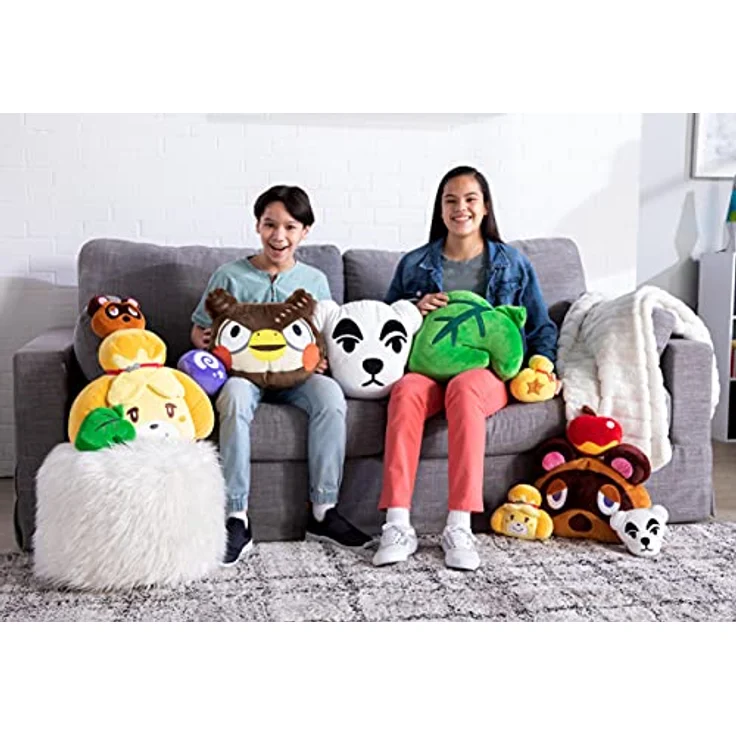 Megasketcher Club Mocchi Mocchi Animal Crossing Blathers Mega Plüschtier 40cm, offiziell lizenziertes Nintendo Kuscheltier für Kinder, ideal als Dekokissen, geeignet ab 3 Jahren – Bild 2