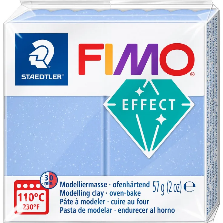FIMO Modelliermasse effect, 57 g, leuchtende Edelsteinfarben