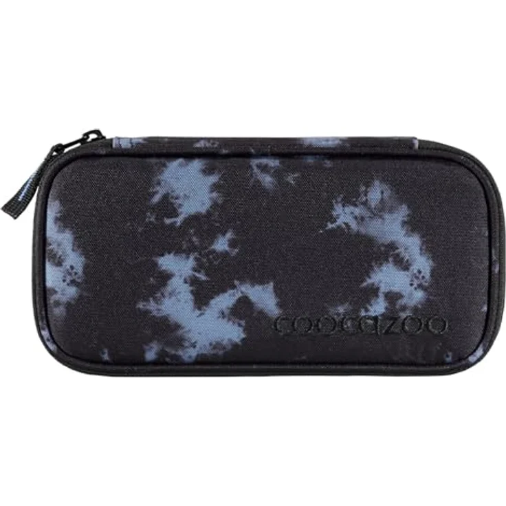 Coocazoo Mäppchen „Midnight Dust”, schwarz-blau, großes Hauptfach, Schlaufen für Zirkel, Geodreieck und Lineal, Stundenplanfach, Stiftehalter, Reißverschlussfach, ab der 3. Klasse – Bild 1