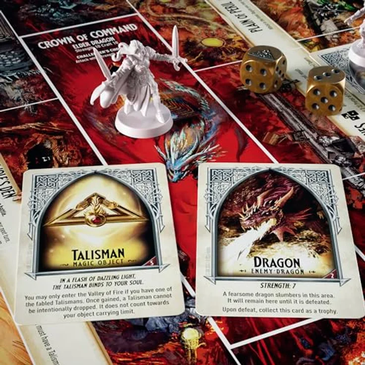 Hasbro Gaming Talisman: The Magical Quest Game, Brettspiel für 2-6 Spieler ab 12 Jahren mit 12 Charakteren und umfangreichen Abenteuerkarten – Bild 4