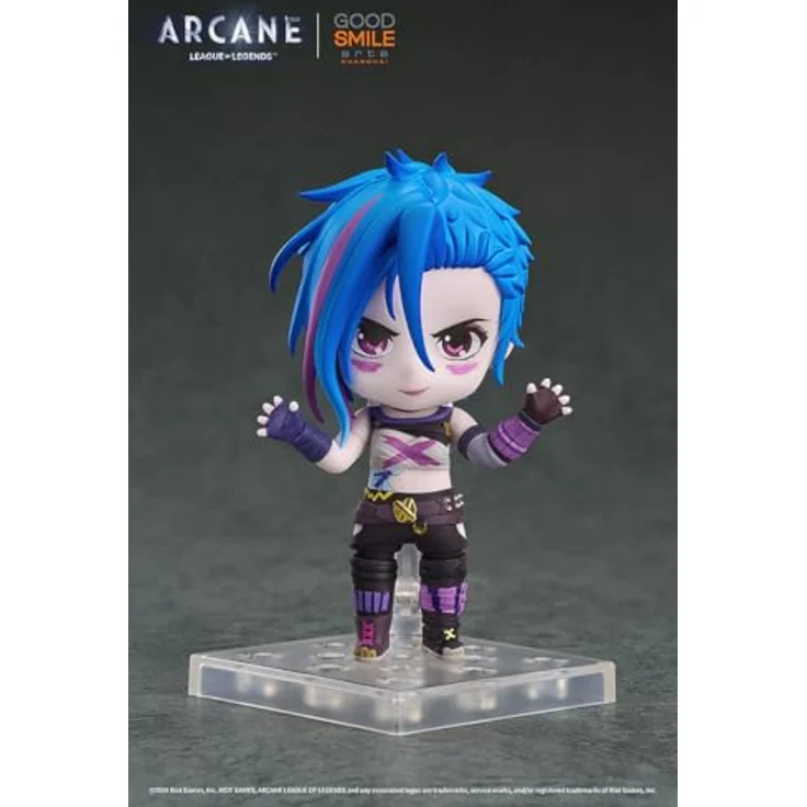 Good Smile Company Arcane Nendoroid Action Figure Jinx Arcane Ver., 10 cm Sammelfigur in detailreicher Ausführung – Bild 5