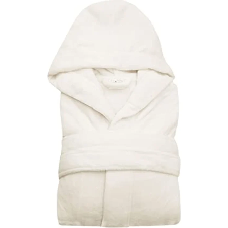 ZOLLNER Unisex-Bademantel, 100% Polyester, Kapuze, Gürtel, Mikrofaser, versch. Farben, S-XXL – Bild 3