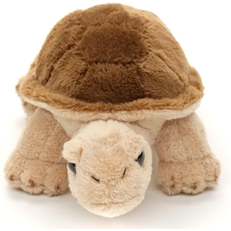 Uni-Toys Landschildkröte Plushie, Plüsch-Schildkröte 14 cm aus hochwertigem Plüsch, 100% recyceltes Füllmaterial, naturgetreues Design – Bild 4
