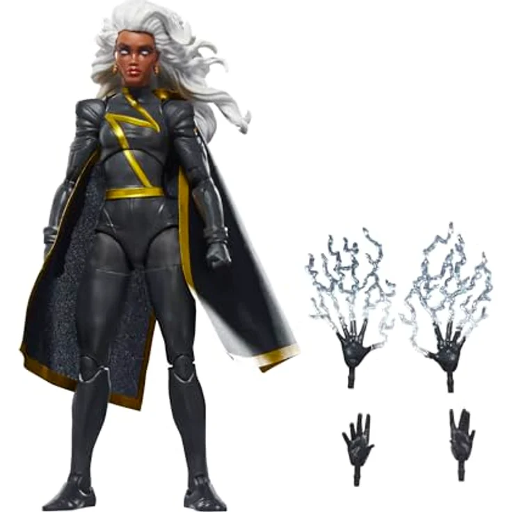 Marvel Mvl Legends Exc Red 4, Sammelfigur Storm mit 4 Accessoires, 15 cm, vollbeweglich, rot – Bild 1