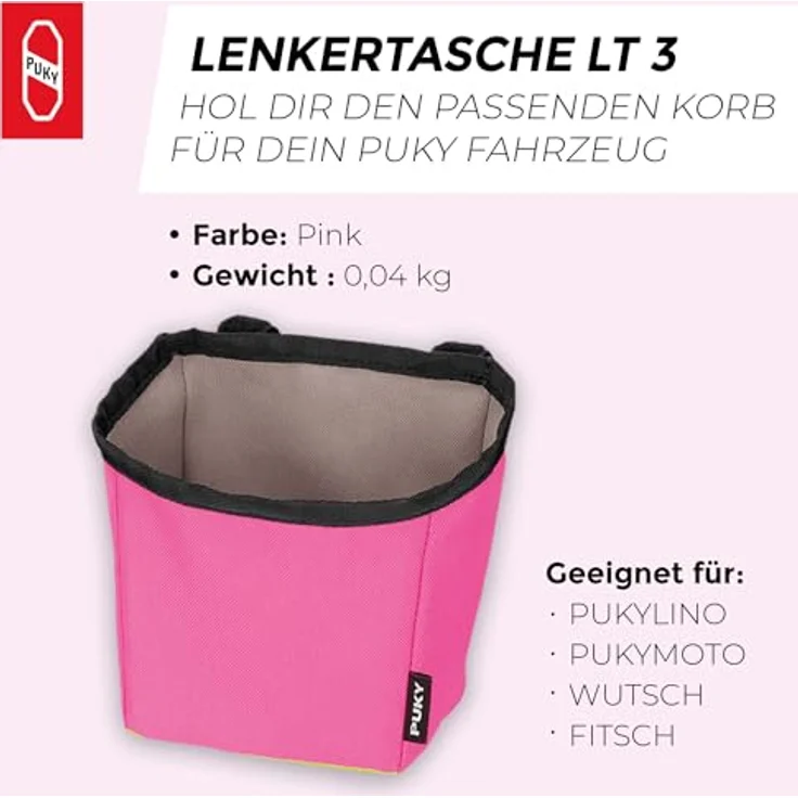 Puky - Lenkertasche LT3 My First Puky - pink – Bild 4