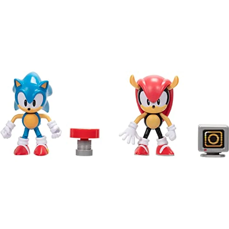 Jakks Pacific Sonic und Classic Mighty, Sammelfigur 2er-Pack, mehrfarbig, 10 cm – Bild 1